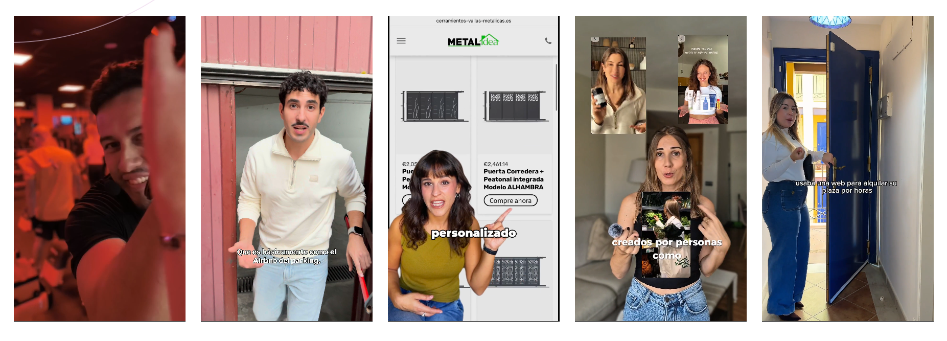 Ejemplos de vídeos UGC