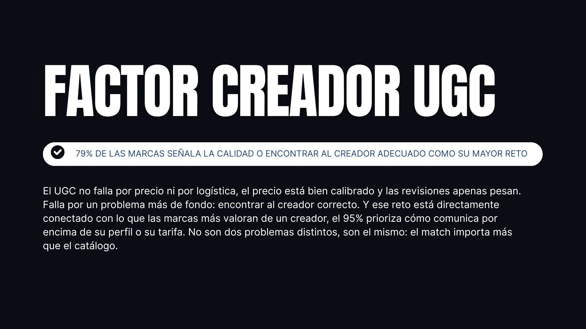 factor creador UGC